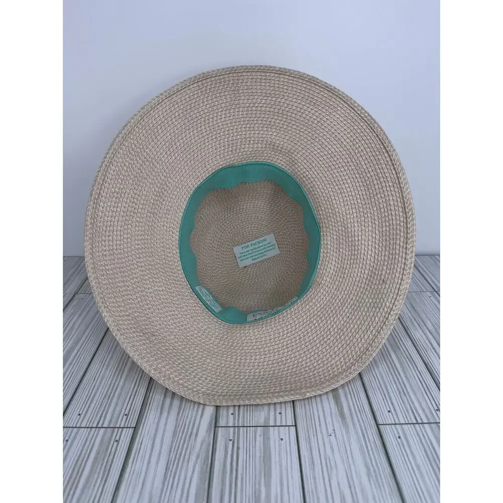 Eric Javits Hampton Squishee hat UPF 50+ sun protection packable travel cream - Picture 6 of 7